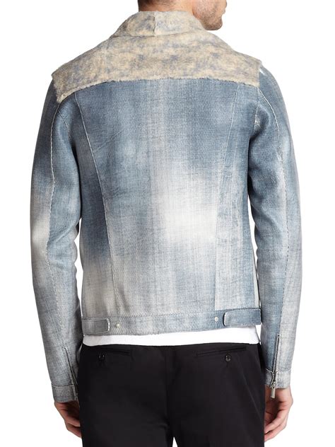 fendi jean jacket mens|Fendi baguette denim jeans.